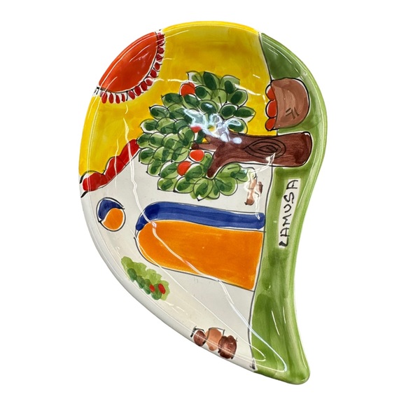 Vintage Italian La Musa Signed Decorative Wall Hanging Plate - Picture 4 of 8